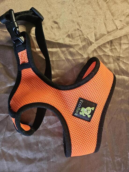 Other - EcoBark Orange Mesh Dog Harness with Black Trim